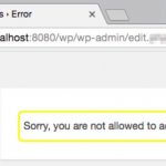 How to fix “Sorry You are Not Allowed to Access This Page” Error on a WordPress Website